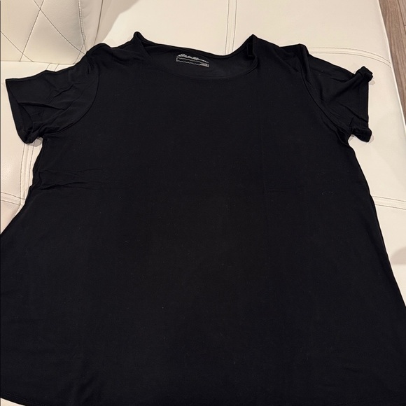 Eddie Bauer 2 Women's Short-Sleeve T-Shirts Soft black and white - Picture 4 of 4